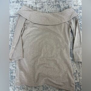 White House Black Market Elegant Off-Shoulder Shimmer Top